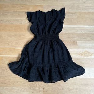 Rails Tara Ruffle Sleeve dress in black size XS